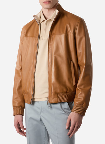 LEATHER BOMBER