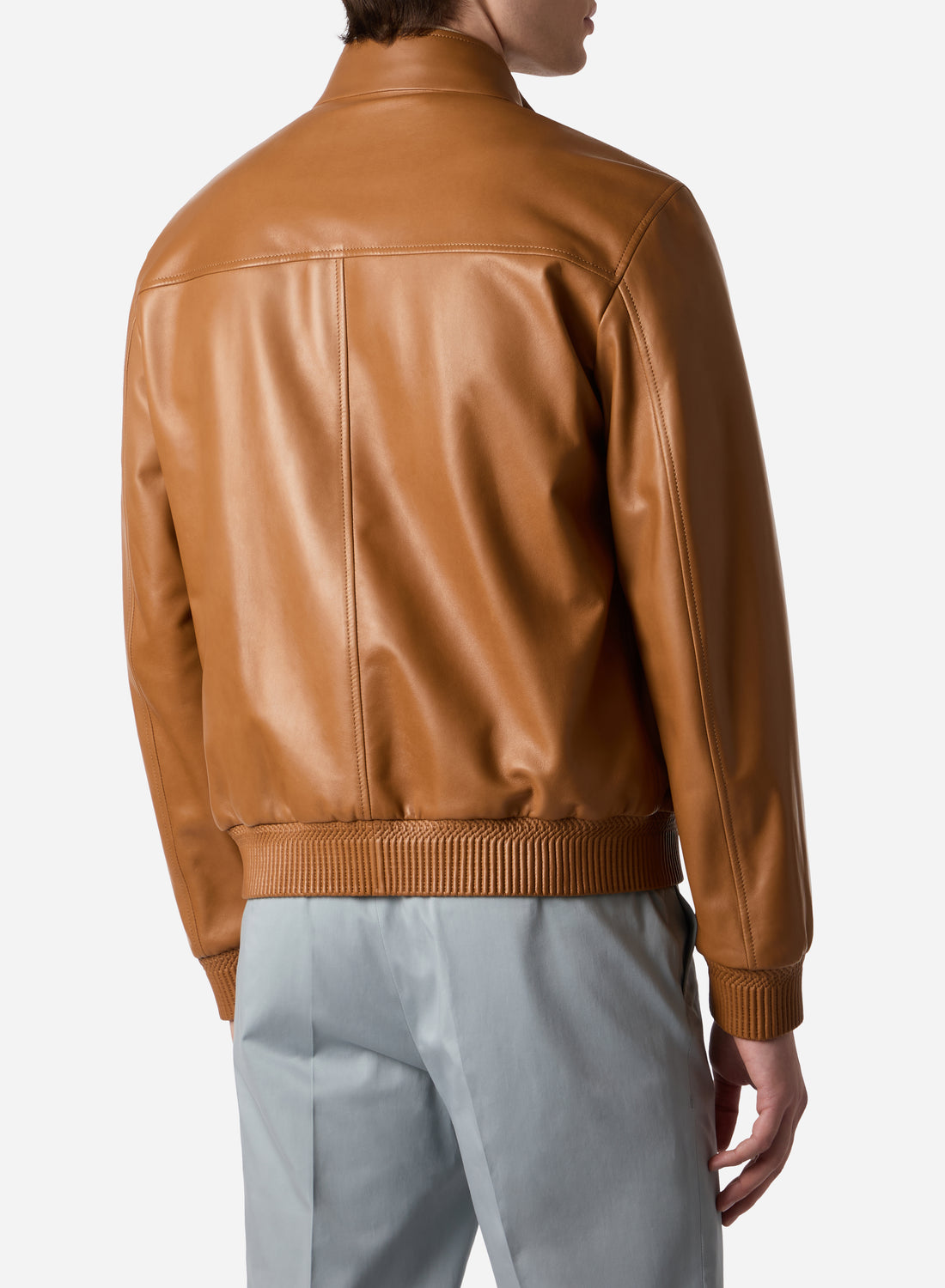 LEATHER BOMBER