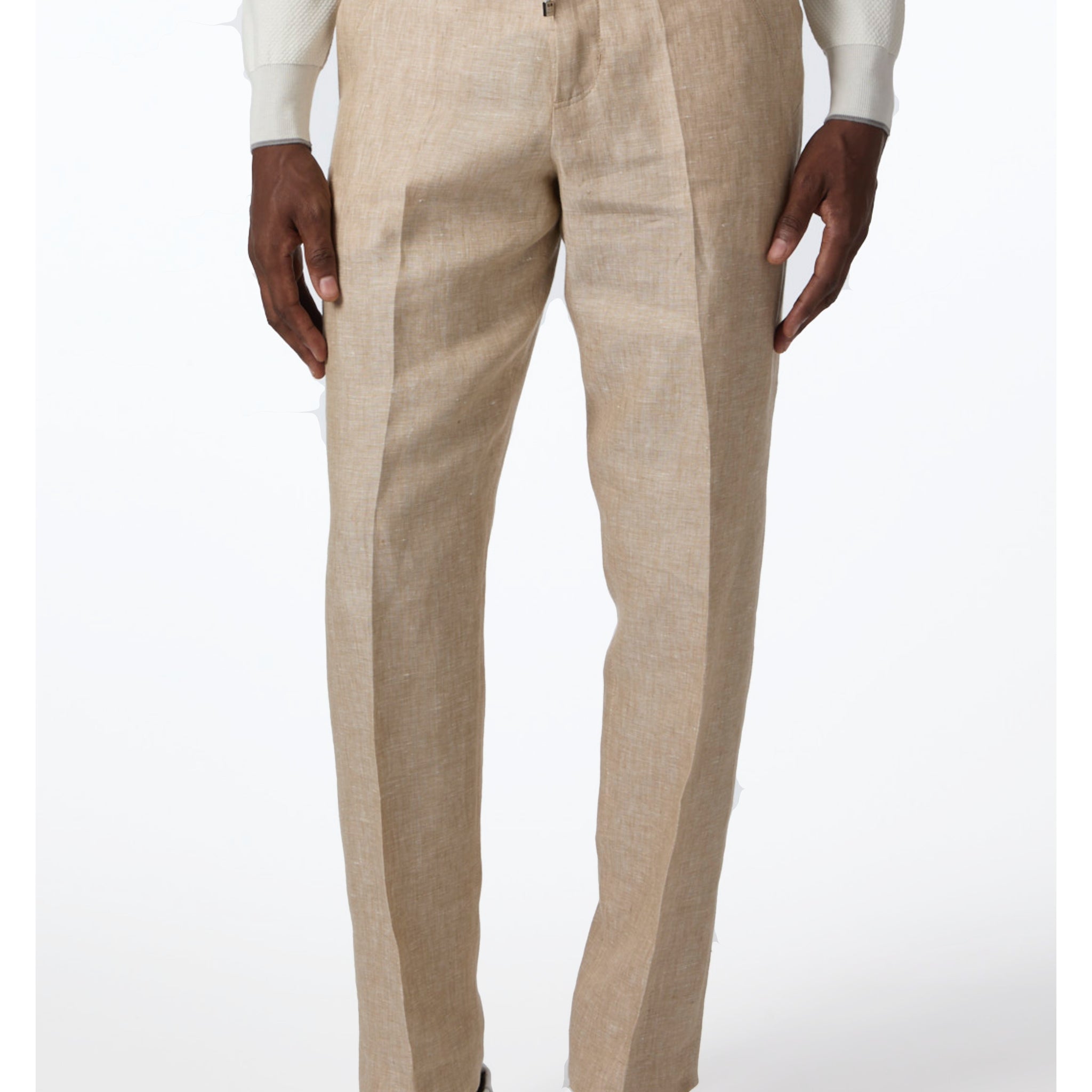 LINEN DRAWCORD PANTS