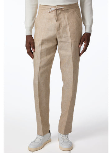 LINEN DRAWCORD PANTS