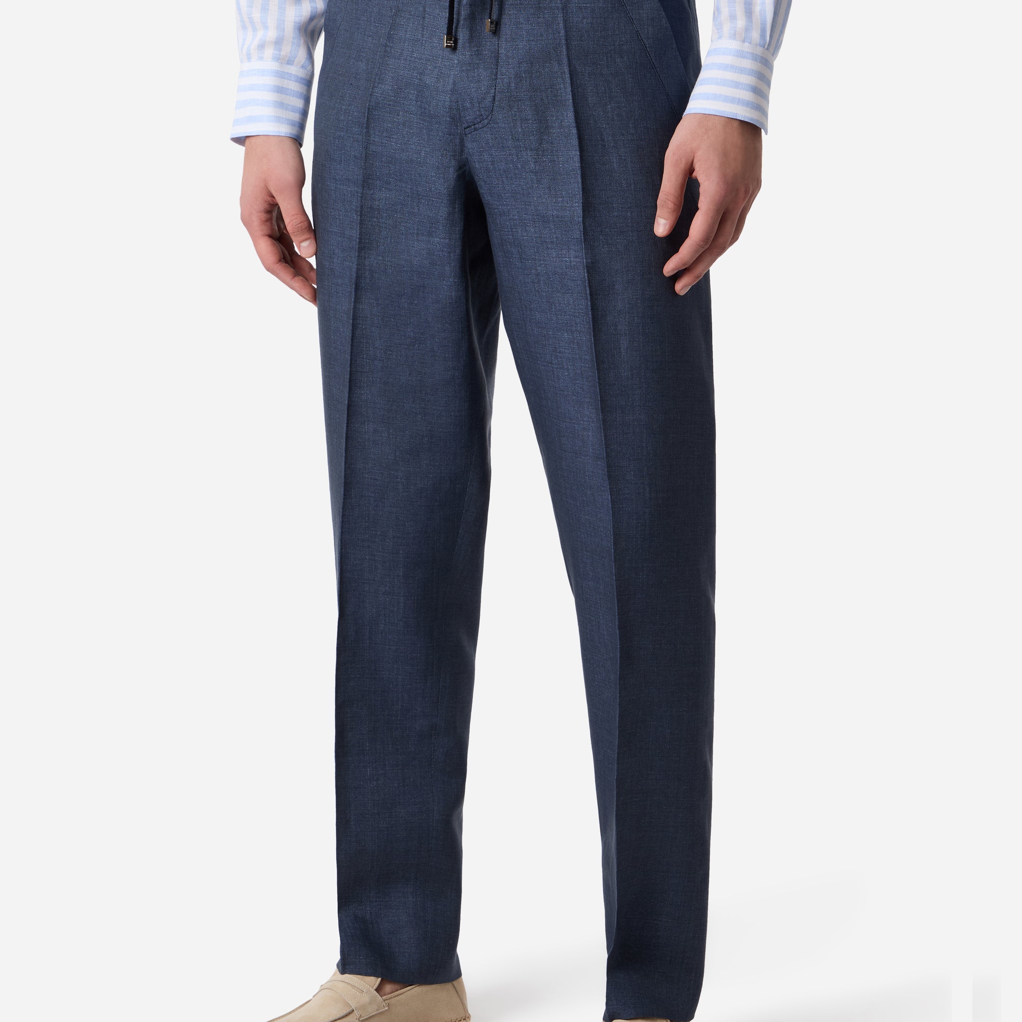 LINEN DRAWCORD PANTS