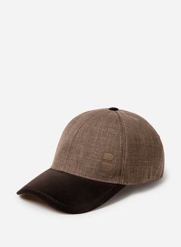 WOOL SILK LINEN CAP