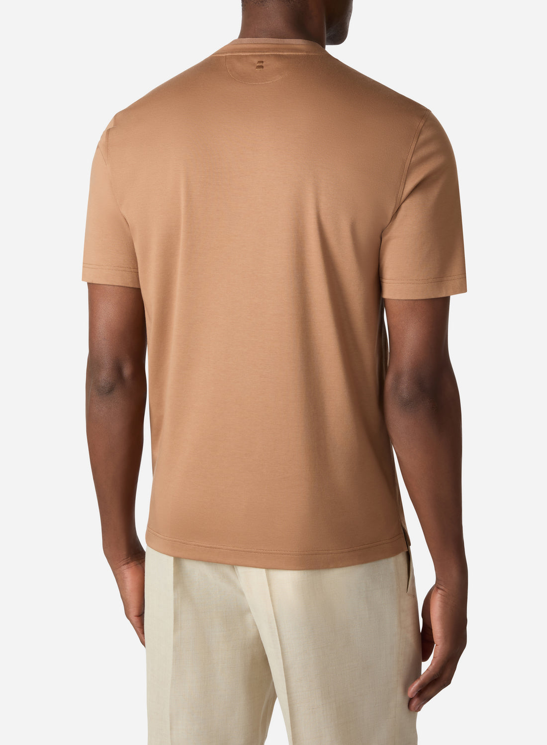 COTTON AND SILK SHORT SLEEVES T-SHIRT
