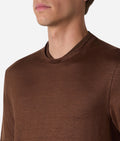 Brett Johnson LINEN AND SILK SHORT SLEEVES T-SHIRT — back view