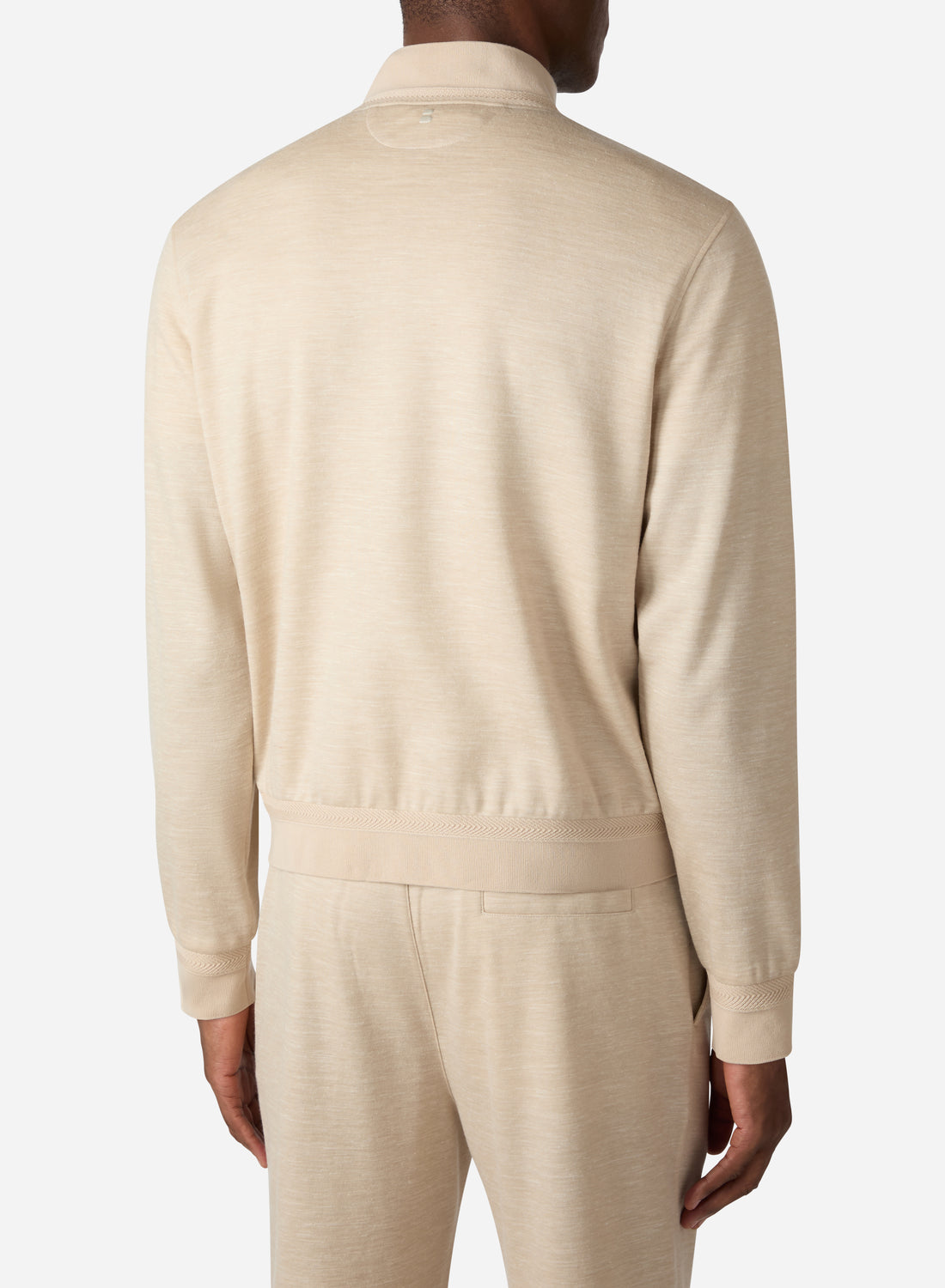 WOOL SILK LINEN FULL ZIP