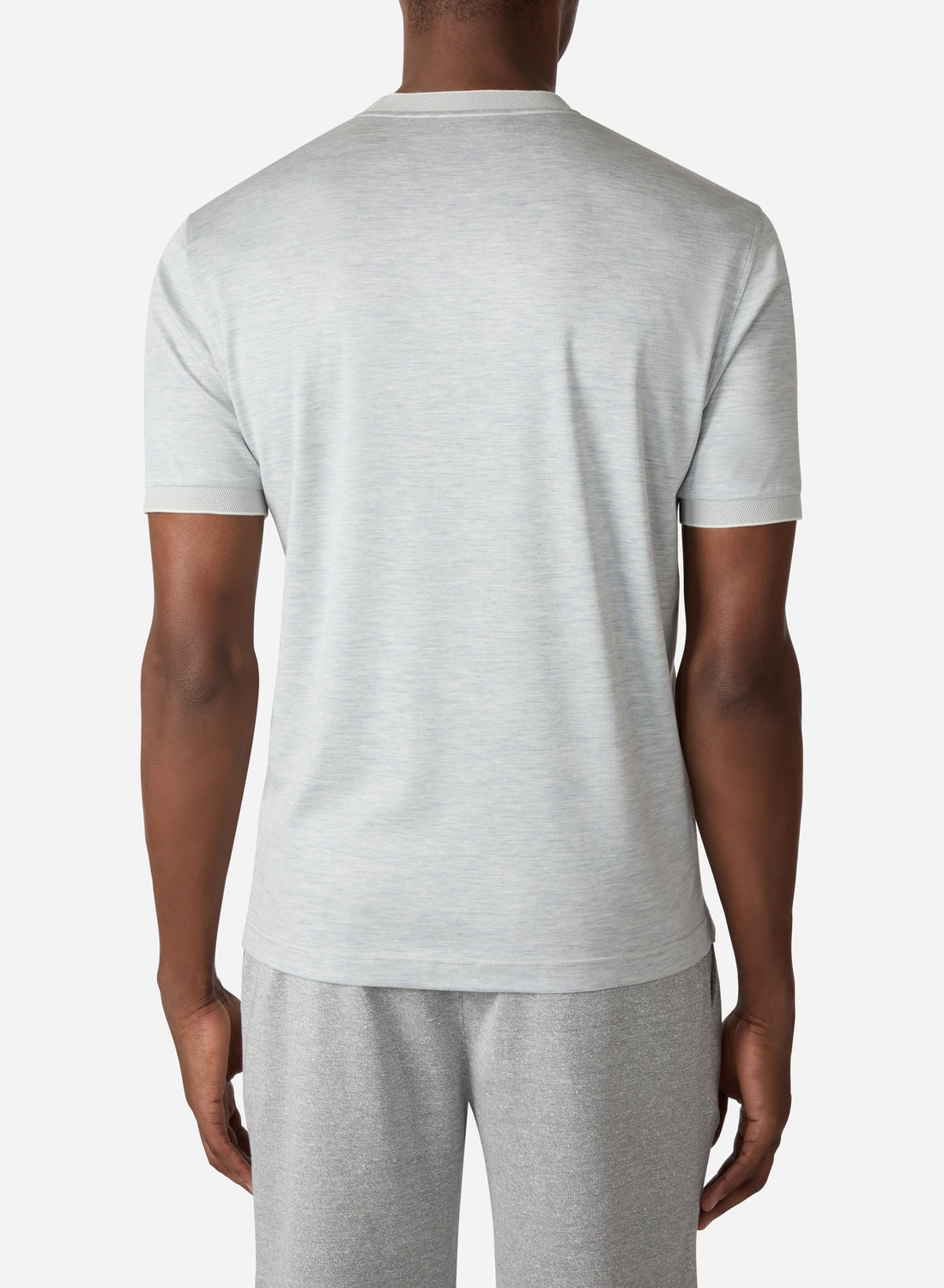 SILK AND COTTON SHORT SLEEVES T-SHIRT