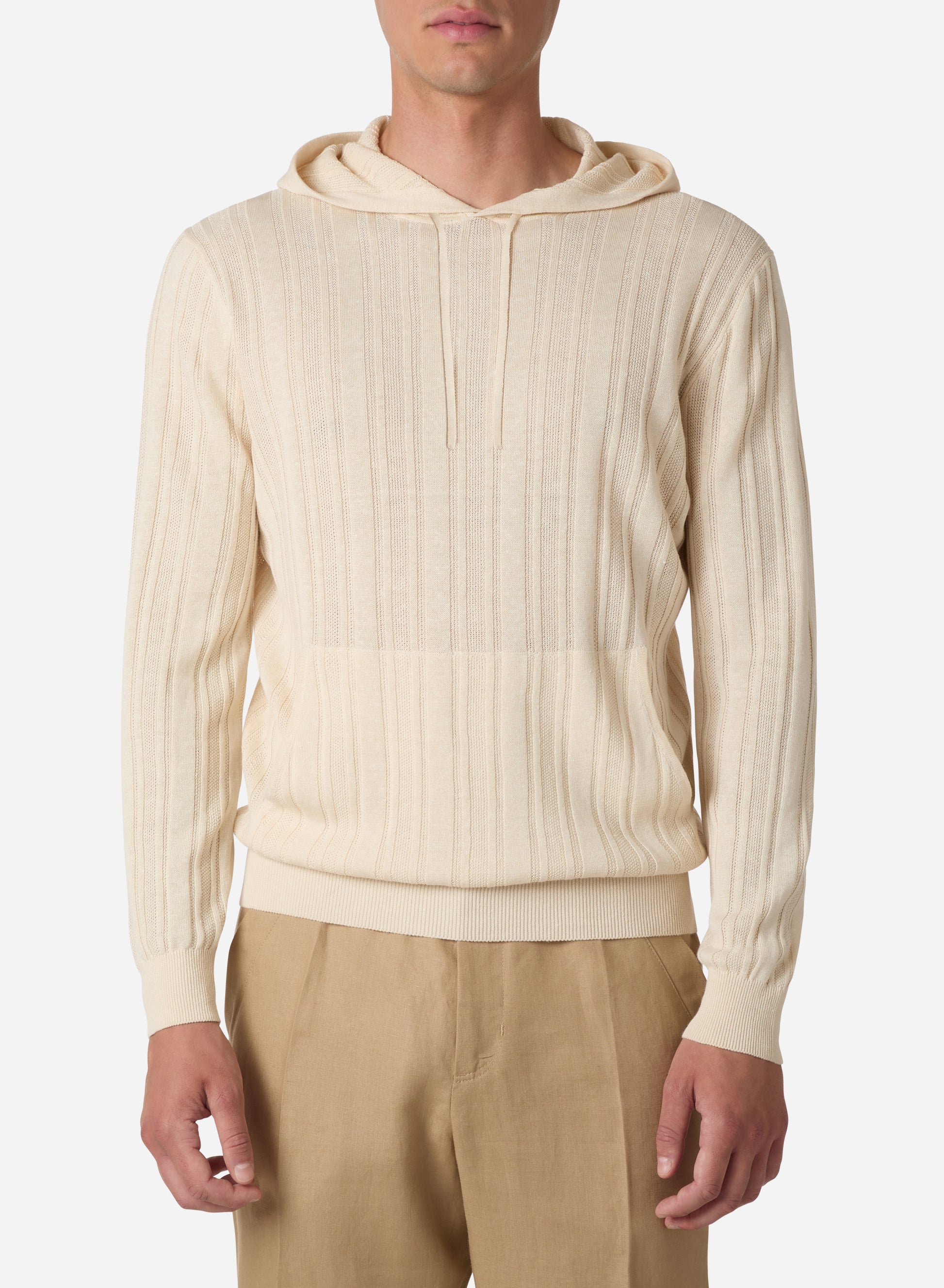 Brett Johnson LINEN AND COTTON HOODIE