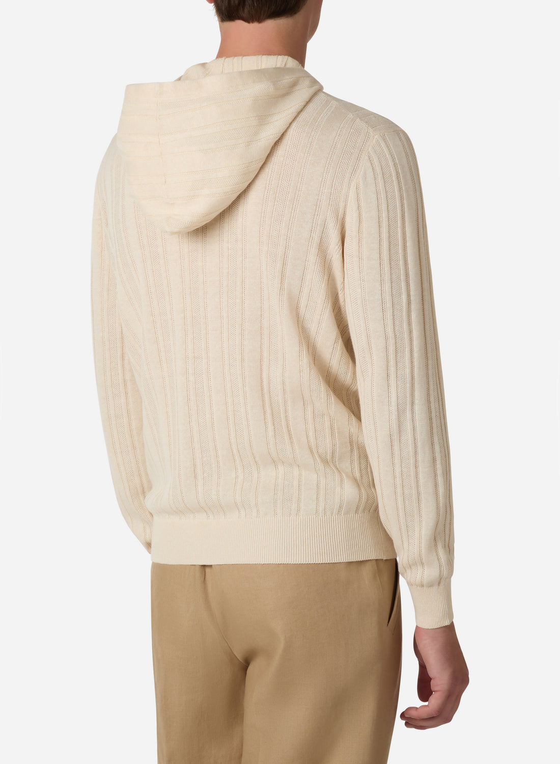 LINEN AND COTTON HOODIE