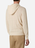 Brett Johnson LINEN AND COTTON HOODIE — front view