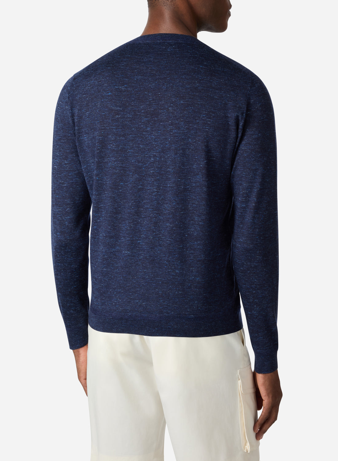 CASHMERE SILK LINEN LONG SLEEVES CREWNECK