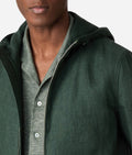 Brett Johnson LINEN HOODED BLOUSON — detail view