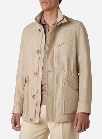 LINEN FIELD JACKET