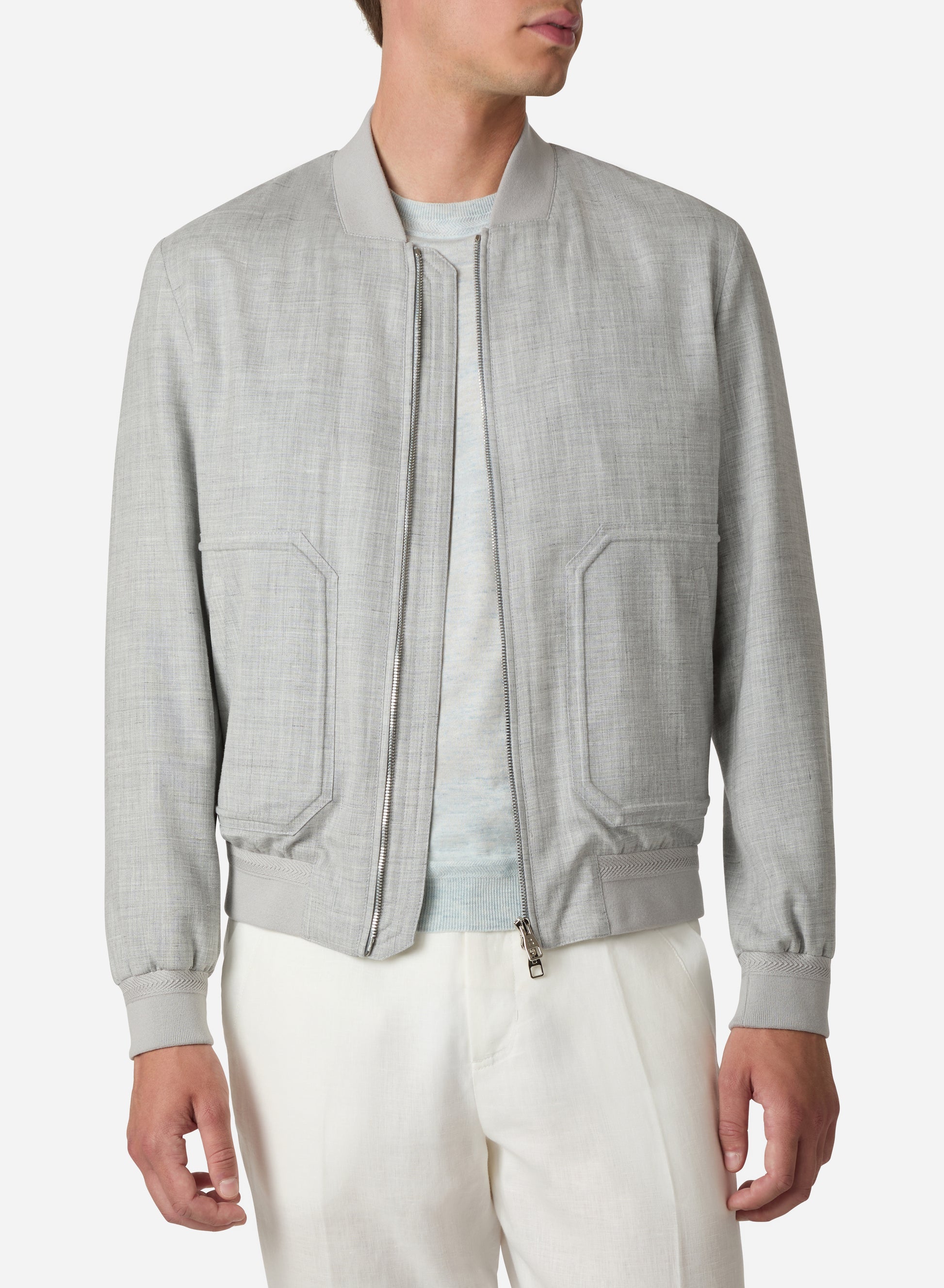 Brett Johnson WOOL SILK LINEN BOMBER