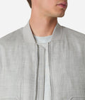 Brett Johnson WOOL SILK LINEN BOMBER — back view