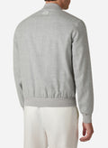 Brett Johnson WOOL SILK LINEN BOMBER — front view
