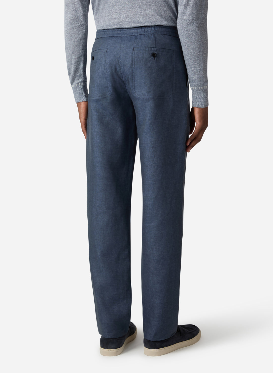 LINEN DRAWCORD PANT WITH PATCH POCKET