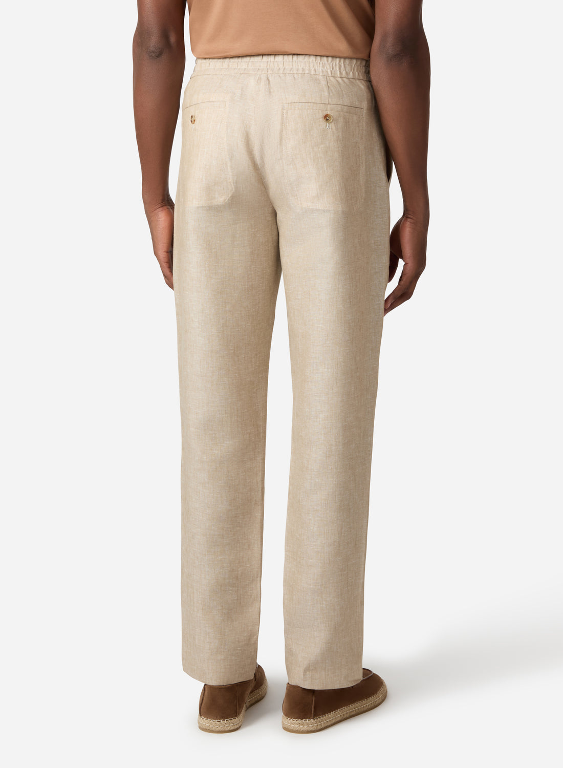 LINEN DRAWCORD PANT WITH PATCH POCKET