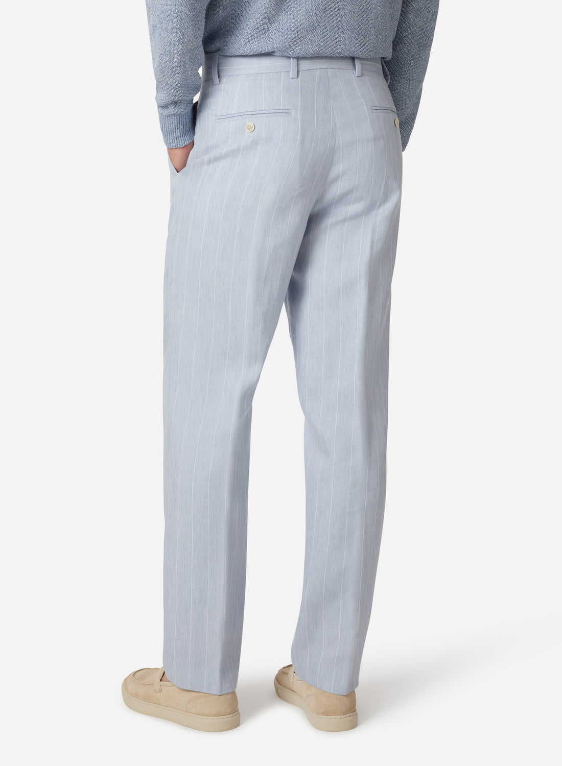 LINEN SINGLE PLEAT PANT