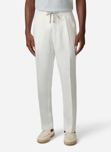 LINEN DRAWCORD PANT