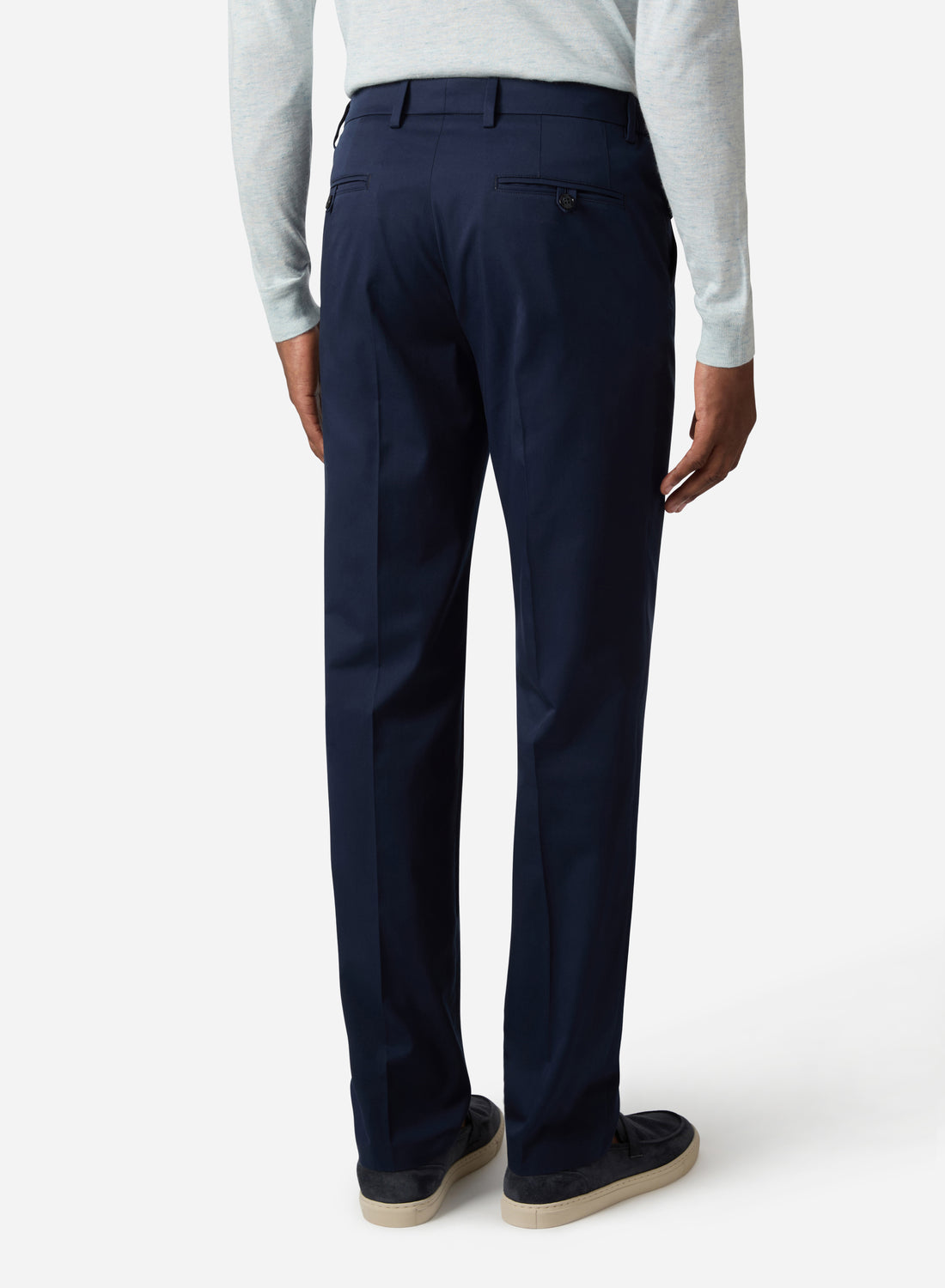 COTTON AND SILK CHINO PANT